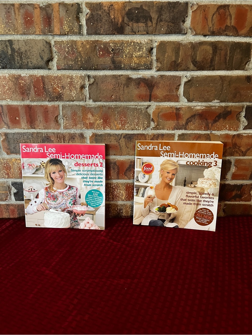 Sandra Lee Semi-Homemade Soft Cover Cookbooks Set of 2